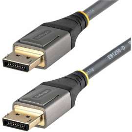StarTech.com 6ft (2m) VESA Certified DisplayPort 1.4 Cable, 8K 60Hz HDR10, UHD 4K 120Hz Video, DP to DP Monitor Cord, DP 1.4 Cable, M/M, 6.6ft/2m VESA Certified DisplayPort 1.4 cable; 8K 60Hz/4K 120Hz video/32.4Gbps/HDR10/32Ch Audio, Monitor cord with 34