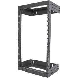 StarTech.com 18U 19" Wall Mount Network Rack, Adjustable Depth 12-20" Open Frame for Server Room /AV/Data/Computer Equipment w/Cage Nuts, Adjustable 2 Post 18U 19in wall mount network rack 12-20in mounting depth, EIA/ECA-310 compatible, Open frame design 