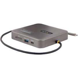 StarTech.com USB C Multiport Adapter, Dual 4K 60Hz HDMI 2.0b, HDR10, 2x 10Gbps USB Hub, 100W PD Pass-Through, GbE, SD, Mini Dock, Win/Mac, USB C multiport adapter, DisplayLink Cert dual 4K60Hz HDMI 2.0b HDR10 video, USB 3.2 10Gbps hub (1 x USB-C Data/1x U