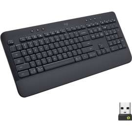 Logitech Signature K650 Wireless Comfort Keyboard, Wireless Connectivity, Bluetooth/RF, 32.81 ft, PC, Mac