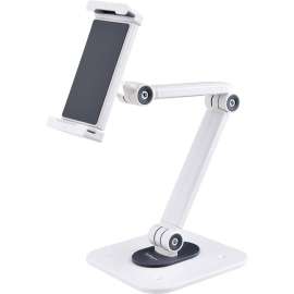 StarTech.com Adjustable Tablet Stand for Desk, Up to 1kg, Universal Tablet Stand Holder Desk/Wall, Ergonomic Articulating Tablet Mount, Universal stand for Tablets 5-8.8in wide/0.4in thick; Capacity 2.2lb; Tablet stand holder ships assembled; Wall/desk mo