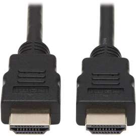 Tripp Lite High Speed HDMI Cable Ultra HD 4K x 2K Digital Video with Audio (M/M) Black 6ft, 6 ft HDMI A/V Cable for Audio/Video Device, Projector, LCD TV, Satellite Receiver, TV, First End: 1 x HDMI Digital Audio/Video, Male, Second End: 1 x HDMI Digital 