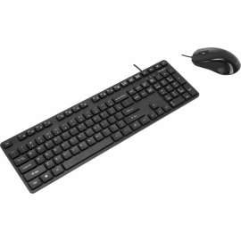 Targus BUS0067 Corporate HID Keyboard and Mouse - USB Wired Keyboard - 104 Key - Black - USB Mouse - Optical - 3 Button - Scroll Wheel - QWERTY - Black