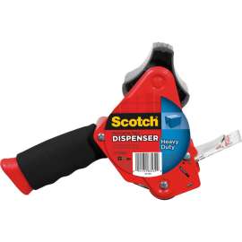 3M Scotch Heavy-Duty Packaging Tape Dispenser, Foam Handle, Holds Total 1 Tape(s), 3" Core, Refillable
