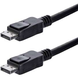 StarTech.com 1ft (30cm) DisplayPort 1.2 Cable, 4K x 2K UHD VESA Certified DisplayPort Cable, Short DP Cable/Cord for Monitor, w/ Latches