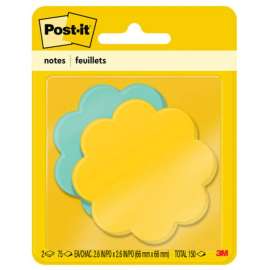 3M Post-it Super Sticky Daisy Die-cut Note Pads