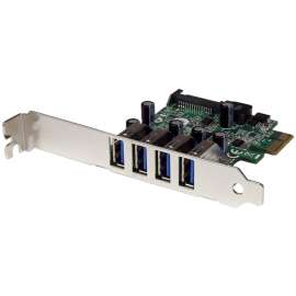 StarTech.com 4 Port PCI Express PCIe SuperSpeed USB 3.0 Controller Card Adapter with UASP