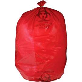 MHMS Red Biohazard Infectious Waste Bags