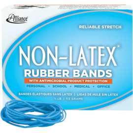 Alliance Cyan Non-Ltx Antimicrobial Rubber Bands 