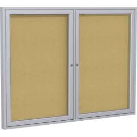 Ghent 2-Door Enclosed Bulletin Board