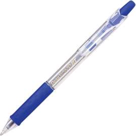 R.S.V.P. RT Ballpoint Pen, Retractable, Medium 1 mm, Blue Ink, Clear Barrel, Dozen