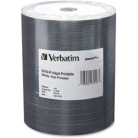 Verbatim 16X DataLifePlus Inkjt Hub Prntble DVD-Rs