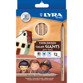 Dixon Lyra Color-Giants Skin Tone Colored Pencils