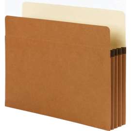 Smead SuperTab Pocket, Redrope, 3-1/2" Accordion Expansion, Letter, 25/Box