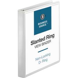 Bus. Source Basic D-Ring White View Binders