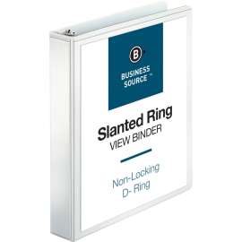 Bus. Source Basic D-Ring White View Binders