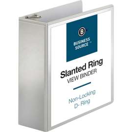 Bus. Source Basic D-Ring White View Binders