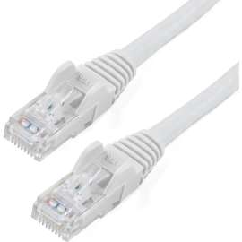 StarTech.com 15ft CAT6 Ethernet Cable - White Snagless Gigabit - 100W PoE UTP 650MHz Category 6 Patch Cord UL Certified Wiring/TIA
