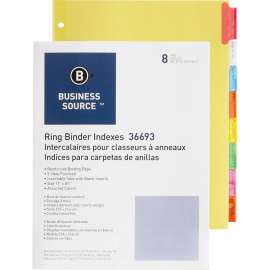 Bus. Source Insertable Tab Ring Binder Indexes