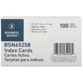 Bus. Source Plain Index Cards