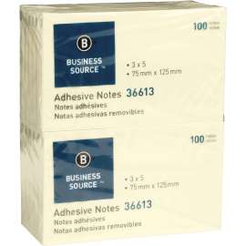 Bus. Source Yellow Repositionable Adhesive Notes
