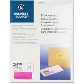 Bus. Source 1" Fluorescent Laser Labels