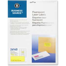 Bus. Source 1" Fluorescent Laser Labels