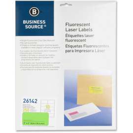 Bus. Source 2" Fluorescent Color Laser Labels