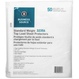 Bus. Source Nonglare Top-loading Sheet Protectors