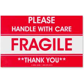 Tatco Fragile/Handle With Care Shipping Label