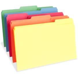 Bus. Source 1/3 Cut One-Ply Tab Legal File Folders