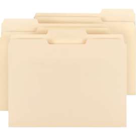 Bus. Source 1/3 Cut Tab Plain Manila File Folders