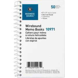 Bus. Source Side Wirebound Ruled Memo Book