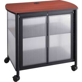 Impromptu Deluxe Machine Stand with Doors, 34-3/4 x 25-1/2 x 30-3/4, Black/Cherry