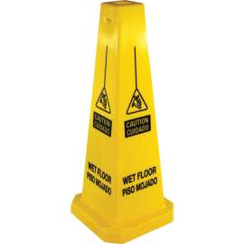 Genuine Joe Bright 4-sided CAUTION Safety Cone