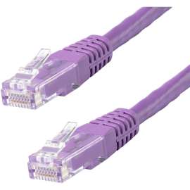 StarTech.com 20ft CAT6 Ethernet Cable - Purple Molded Gigabit - 100W PoE UTP 650MHz - Category 6 Patch Cord UL Certified Wiring/TIA