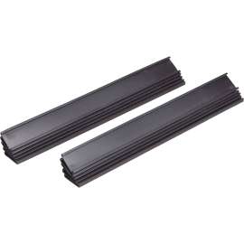 Magnetic Card Holders, 6"w x 1"h, Black, 10/Pack