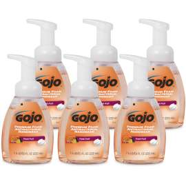 Premium Foam Antibacterial Hand Wash, Fresh Fruit Scent, 7.5 oz Pump, 6/Carton