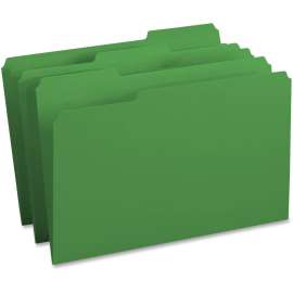 Bus. Source 1/3-cut Tab Legal Colored File Folders