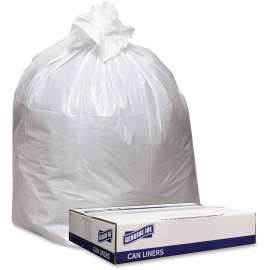 Genuine Joe Extra Strong White Trash Can Liners