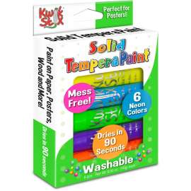 Pencil Grip Kwik Stix Tempera Paint Neon Sticks