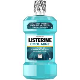 J & J Cool Mint Listerine Antiseptic Mouthwash