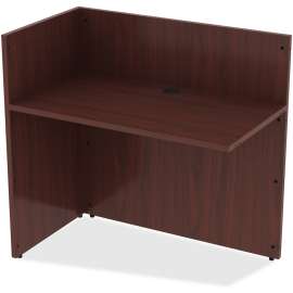 Lorell Essentials Mahogany Laminate Desking