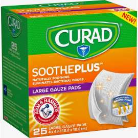 Medline Curad SoothePlus Medium Non-stick Pads