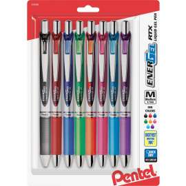 Pentel EnerGel Liquid Steel Tip Gel Pens