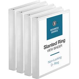 Bus. Source Basic D-Ring White View Binders