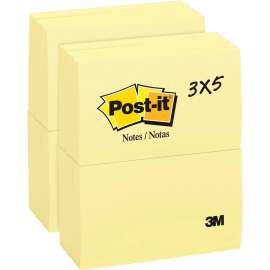 3M Post-it Canary Yellow Original Note Pads