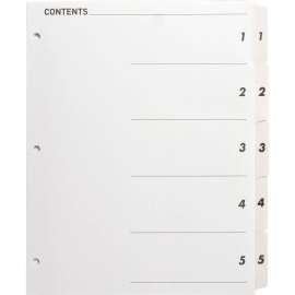 Bus. Source TOC Quick Index Dividers