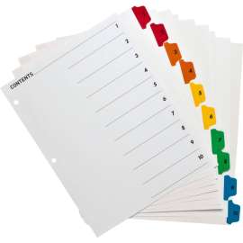 Bus. Source Numbered Tabs TOC Index Dividers