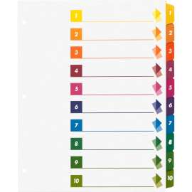 Bus. Source Color-coded TOC/Tabs Index Dividers